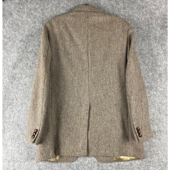 Vintage Culwell & Son Wool Tweed Blazer Sport Coat Mens 42R Beige 2 Button 80s - Picture 13 of 16